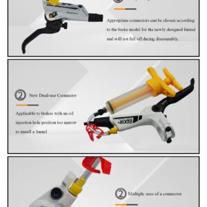 CYCEARTH Bicycle Hydraulic Disc Brake Oil Bleed Kit for All Brakes Shimano,SRAM,AVID,TEKTRO,MAGURA,Hayes,Bike Brake Repair Tool (Standard)