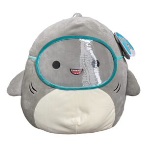 Squishmallows Official Kellytoy Squishy Soft Plush Toy Animal (16 Inch, Gordon The Shark)