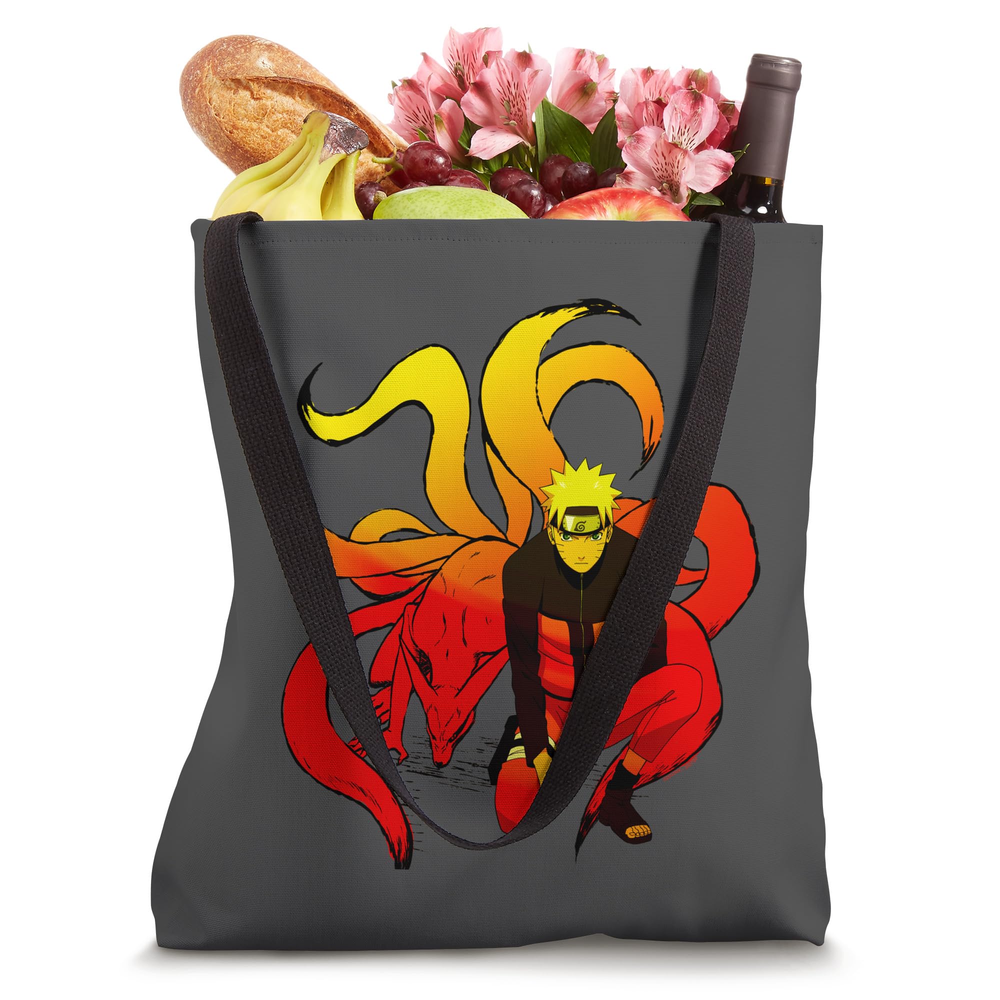 Naruto Shippuden Naruto and 9 Tails Tote Bag