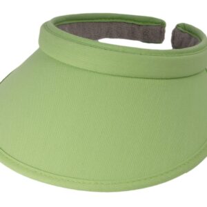 TopHeadwear Sports Cotton Twill Clip-On Visor 3.5 Inch Wide Brim, Jade Lime