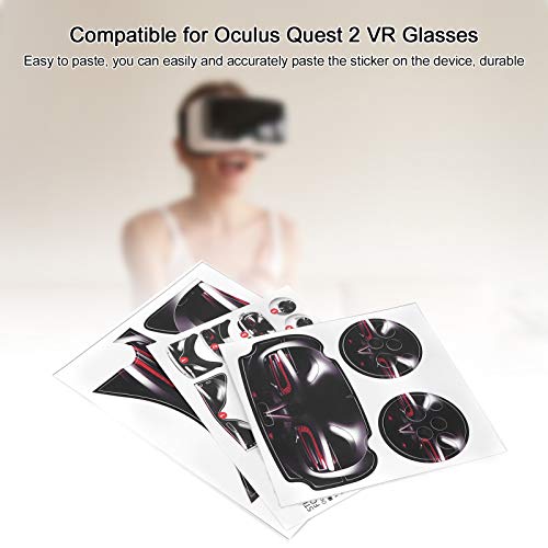 VR Controller Headset Stickers, Ultra Thin Comfortable Accurately Paste VR Glasses Protective Sticker Anti Pollution for Oculus Quest 2(Wild Hour)