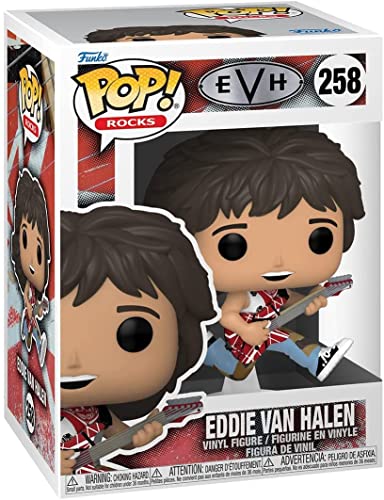 POP Rocks: Eddie [Van] Halen with Guitar Funko Vinyl Figure (Bundled with Compatible Box Protector Case)