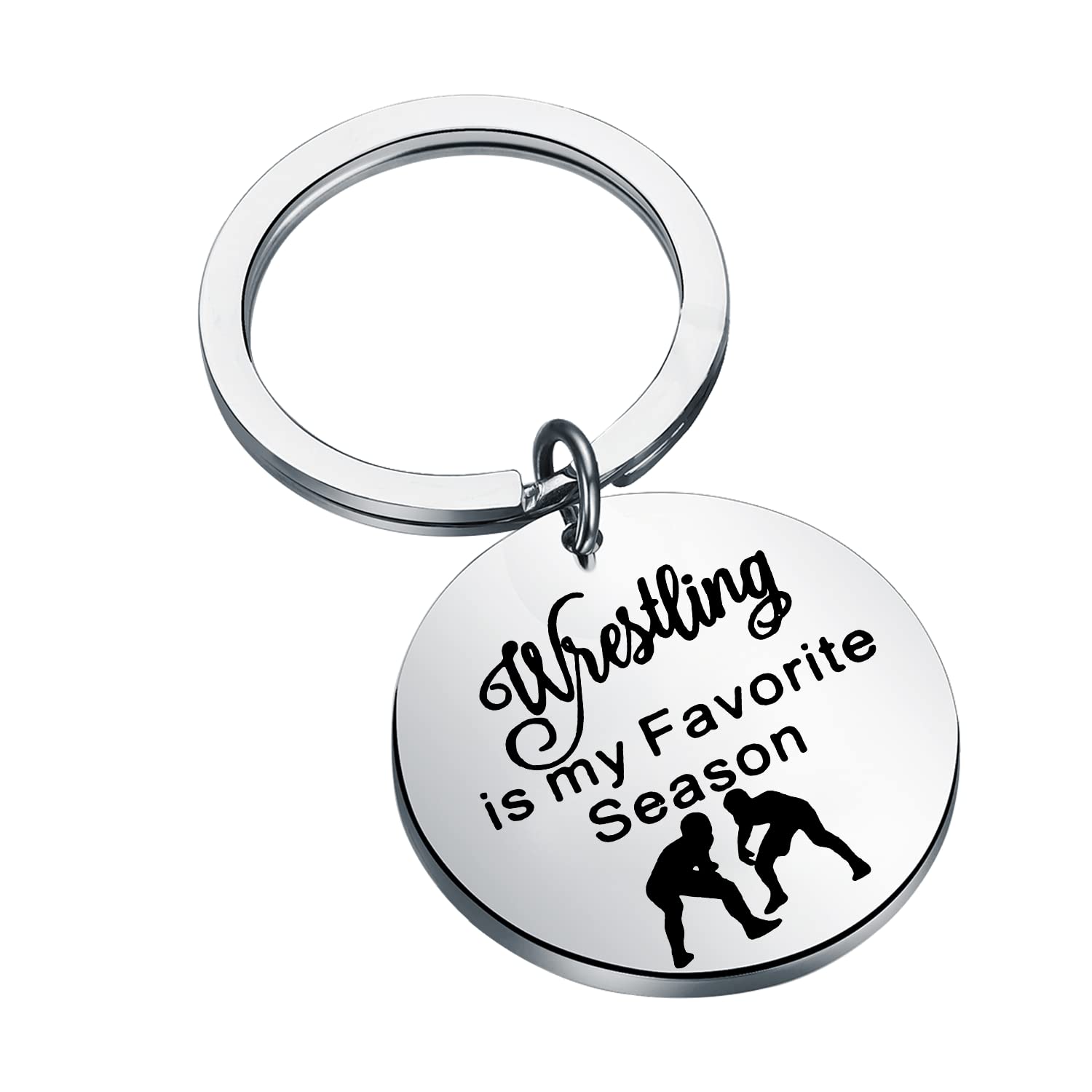 bobauna Werstling Keychain Wrestler Gift Wrestling Is My Favorite Season Wrestling Gift (werstling keychain)