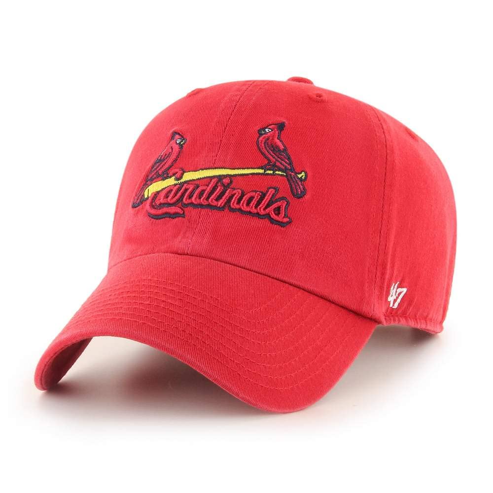 47 St. Louis Cardinals Cooperstown Clean Up Dad Hat Baseball Cap - Red