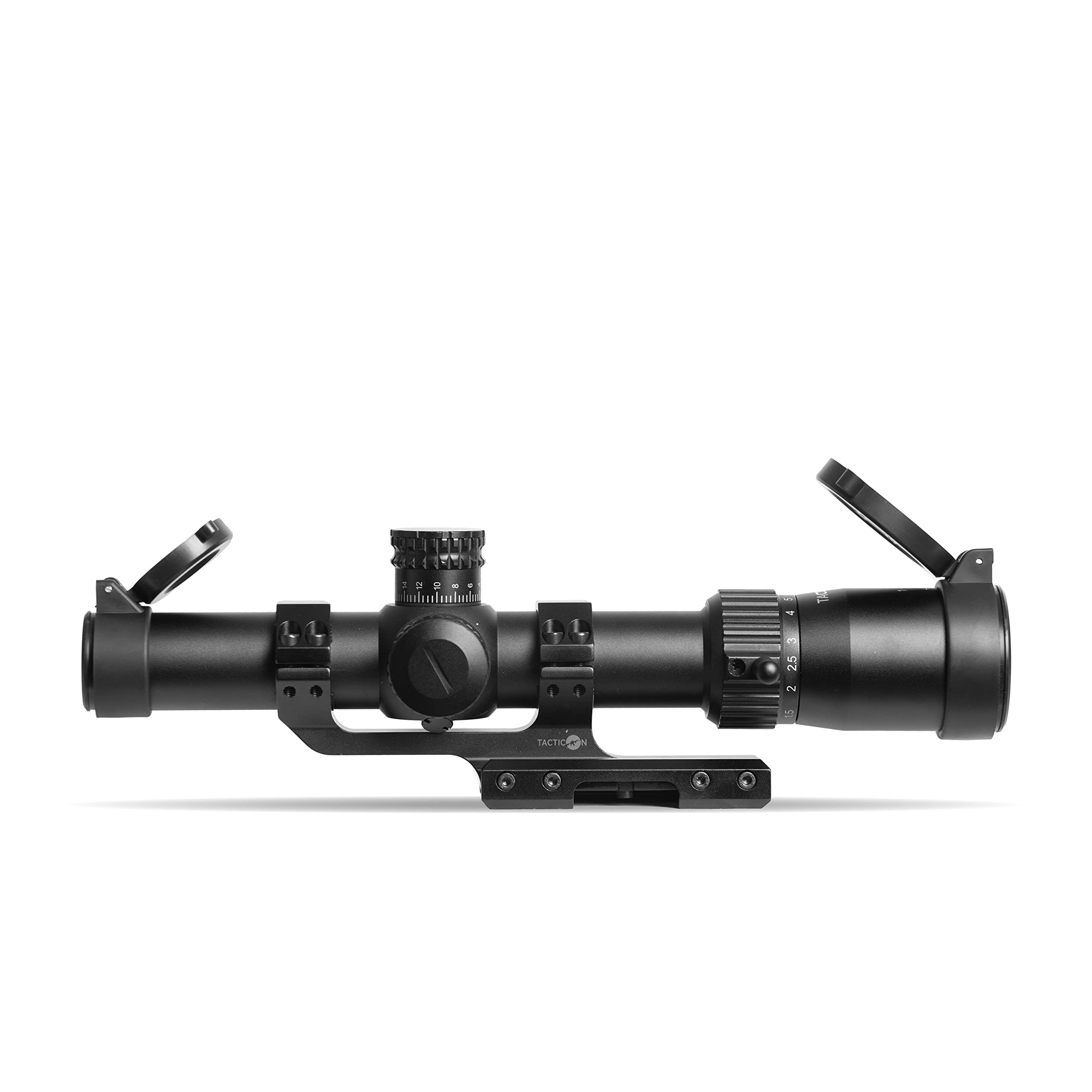 Tacticon Apex Falcon 1-6 x 24mm FFP LPVO Scope with Cantilever Mount | Combat Veteran Owned Company | Tactical Low Power Variable Optic with Illuminated Red Mil-Dot Reticle for Rifle