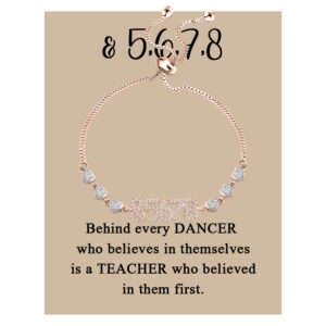 maofaed dance teacher gift behind every dancer who believes in themselves is a teacher who believed in them first (5678 card br)