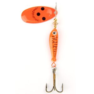 Fishing Lure Spinnerbait, Bass Trout Salmon Hard Metal Spinner Baits Kit with Tackle Boxes (Style A-5PCS)