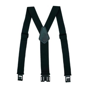 melotough perry suspenders men's elastic hook end camouflage belt clip suspenders(black)