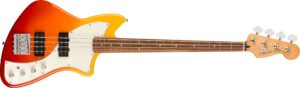 fender player plus meteora, with 2-year warranty tequila sunrise, pau ferro fingerboard