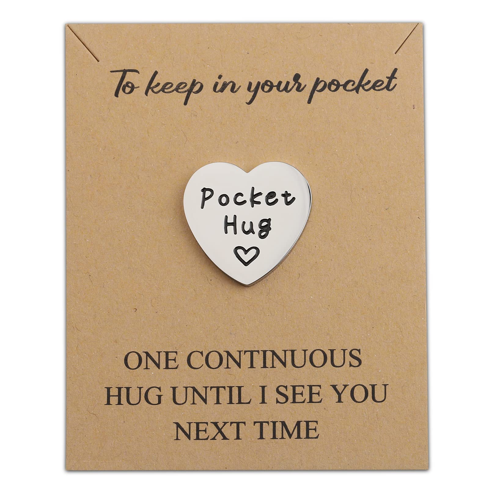 MAOFAED Pocket Hug Token Gift Idea Going Away Gift Long Distance Relationship Gift for Girlfriend Boyfriend (keep in pocket card)