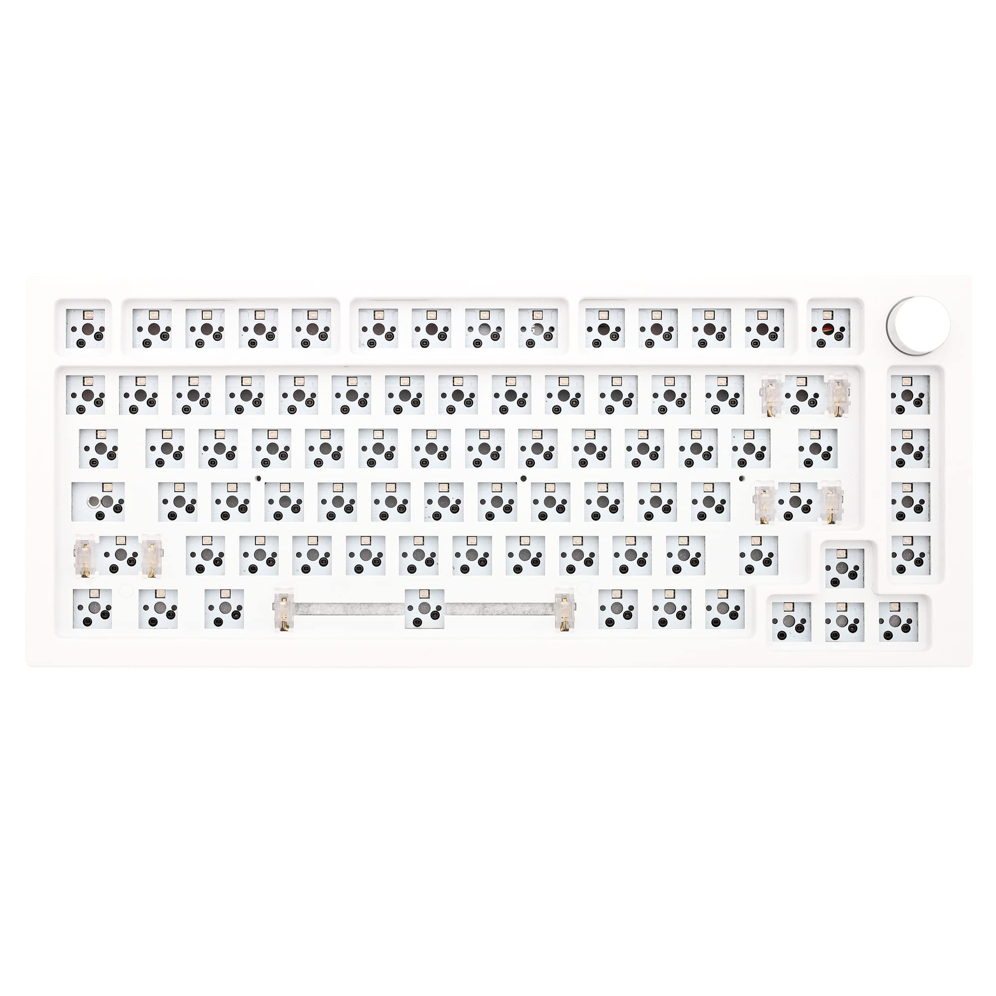 KPREPUBLIC NextTime X75 75% Gasket Mechanical Keyboard kit PCB Hot Swappable Switch Lighting effects RGB switch led type c Next Time 75 (X75 White Barebone Kit x1)