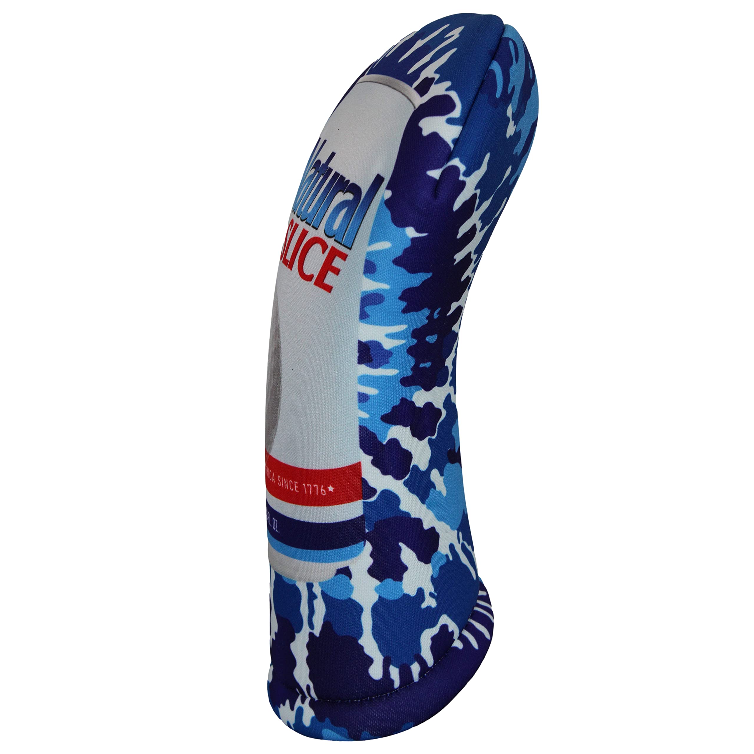 Natural Slice Blue Tie Dye Driver 460cc Club Headcover Handmade by BeeJos