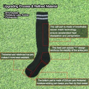 Soccer Shin Guards Pads with Socks Gear for Soccer 3,4,5-16 Year Old and Up Little Girls Boys Kids Child Youth Toddler Teenagers