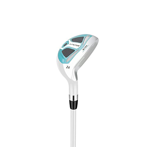 Nitro X Factor 13 Piece Golf Set All Graphite Ladies, Right Handed, Teal/Silver, Large