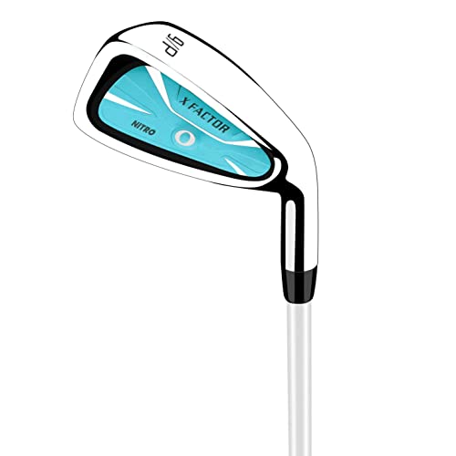 Nitro X Factor 13 Piece Golf Set All Graphite Ladies, Right Handed, Teal/Silver, Large