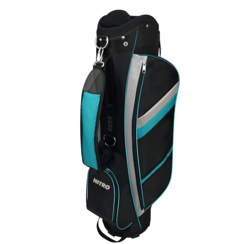 Nitro X Factor 13 Piece Golf Set All Graphite Ladies, Right Handed, Teal/Silver, Large