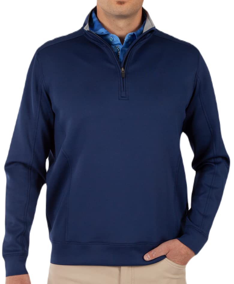 Bobby Jones Performance RTJ Quarter-Zip Pullover (Medium, Summer Navy)