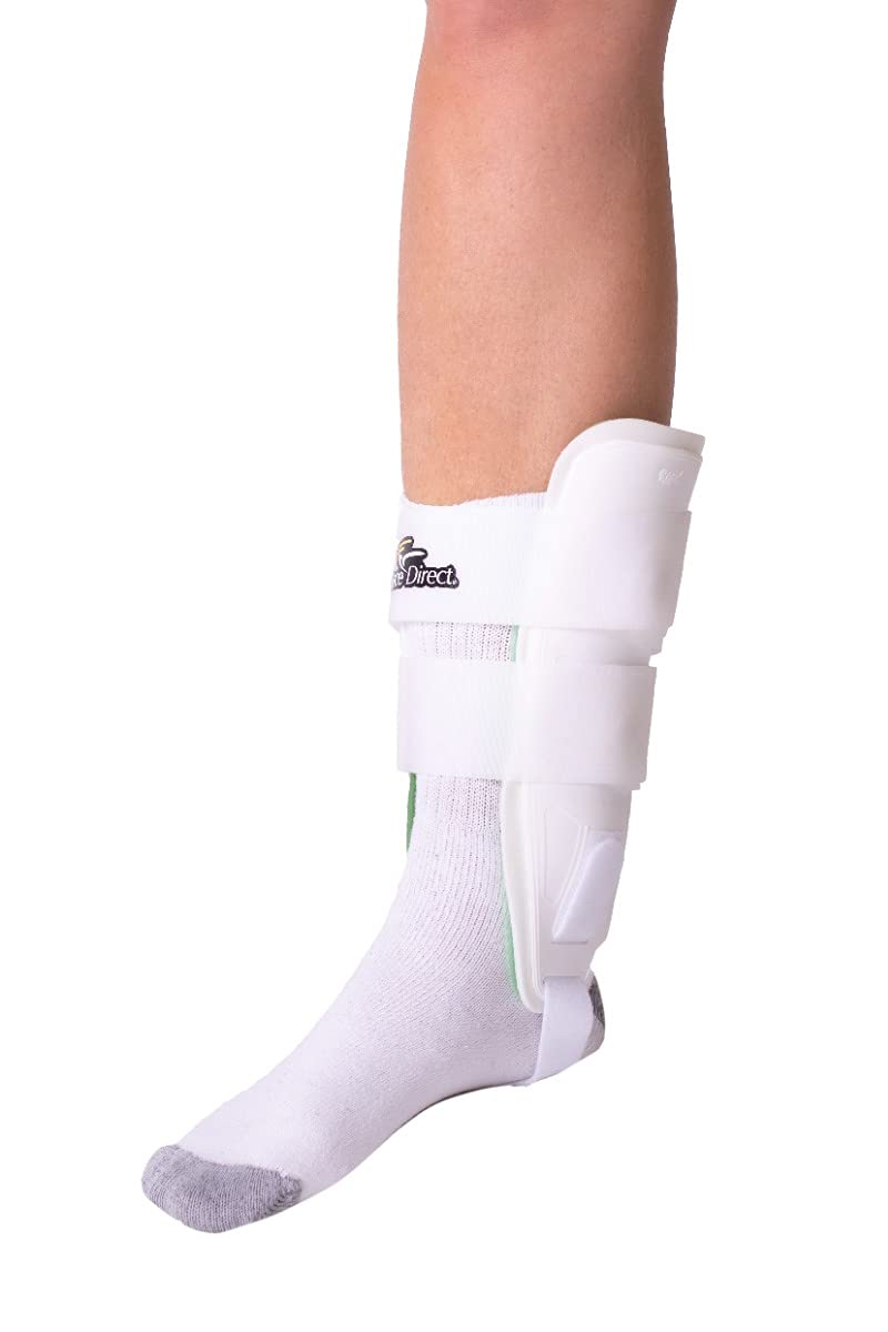 Brace Direct Gel Ankle Brace + Foot Ice Wrap (S/M)-Stirrup Brace & Splint for Ankle Support with Swelling, Inflammation, Acute Ankle Injuries & Chronic Instability