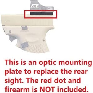 ADE Optic Mounting Plate for Glock(Non-MOS, Non-Aftermarket Slide), Taurus GX4,G3C, Canik TP9SF - Compatible with Holosun 407K&507K, Sig Romeo Zero,Shield RMS,ADE Spike/Nuwa, Swampfox Sentinel Red Dot