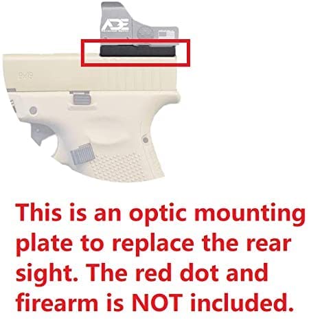 ADE Optic Mounting Plate for Glock(Non-MOS, Non-Aftermarket Slide), Taurus GX4,G3C, Canik TP9SF - Compatible with Holosun 407K&507K, Sig Romeo Zero,Shield RMS,ADE Spike/Nuwa, Swampfox Sentinel Red Dot