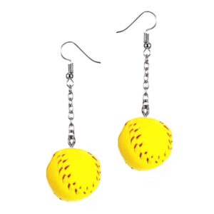 Softball Earrings for Women - Softball Jewelry - Softball Accessories - Softball Stuff(Ball & Ball)