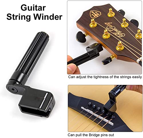 28PCS Guitar Tool Kit,Guitar Repair Tools Kit,Professional Guitar Repairing Maintenance Tool Kit with Wire Plier String Organizer Fingerboard Protector Hex Wrenches Files String Action Ruler Spanner