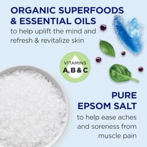 Dr Teal's Foaming Bath with Pure Epsom Salt, Refresh & Revitalize with Vitamins A, B & C, 34 fl oz (Pack of 4) (Packaging May Vary)