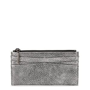 the sak womens neva large leather card wallet, dark silver, one size us