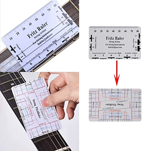 28PCS Guitar Tool Kit,Guitar Repair Tools Kit,Professional Guitar Repairing Maintenance Tool Kit with Wire Plier String Organizer Fingerboard Protector Hex Wrenches Files String Action Ruler Spanner