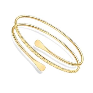 Svovin 1-9 Pieces Arm Cuff Upper Arm Band Cuff Bracelet Bangle for Women Gold Adjustable Armband Set…