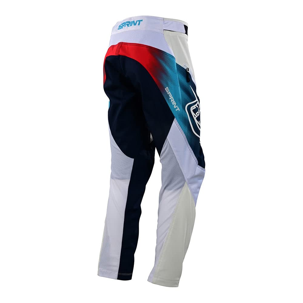 Troy Lee Designs Mountain Bike Cycling Bicycle Riding MTB Pants for Youth, Sprint Pant (24, Jet Fuel White)