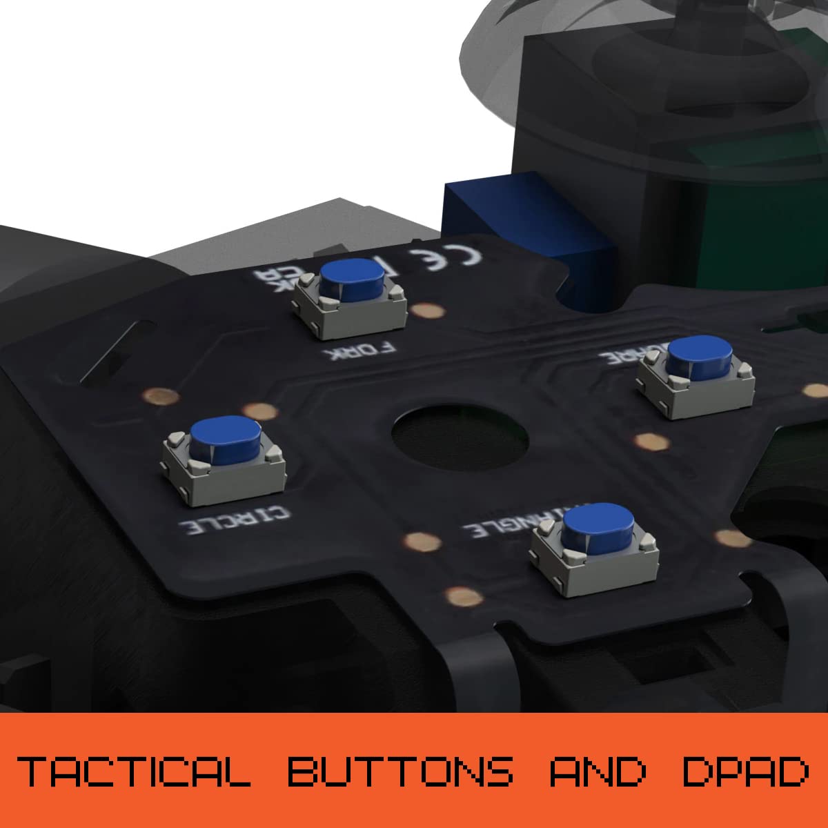 MODDEDZONE Smart Extreme Modded Controller + Anti Recoil 2 Remap Buttons & Interchangeable Thumbsticks & Hair Triggers, Tactical Buttons Compatible with PS5 Custom Controller PC (Bat)