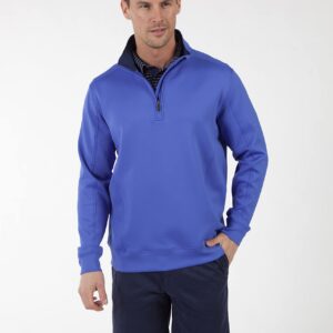 Bobby Jones Performance RTJ Quarter-Zip Pullover (Medium, Marina Blue)