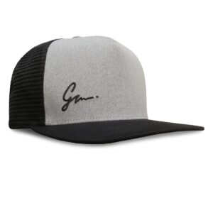 grace folly trucker hat for men & women. snapback mesh caps (one size, black & gray)