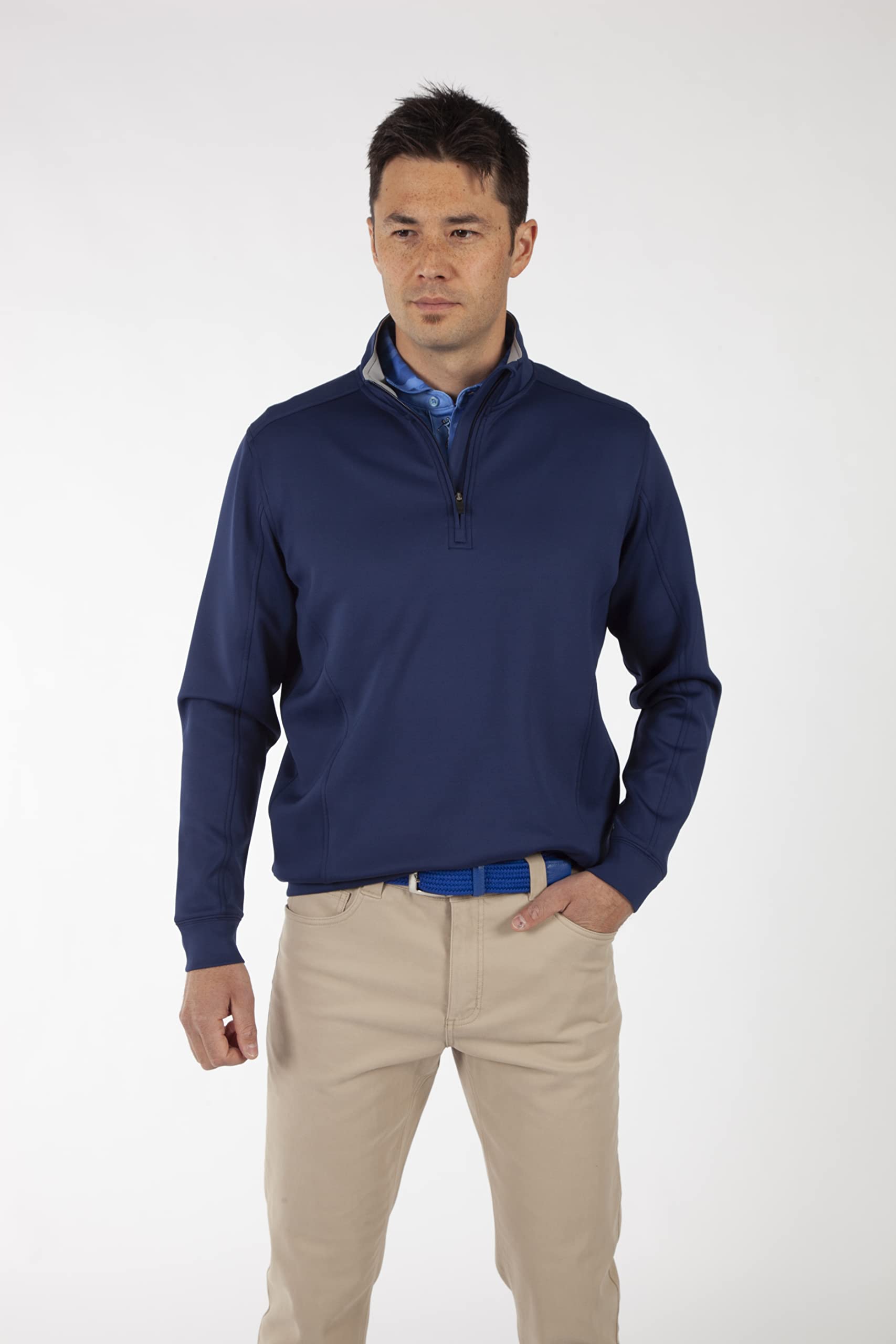 Bobby Jones Performance RTJ Quarter-Zip Pullover (Medium, Summer Navy)