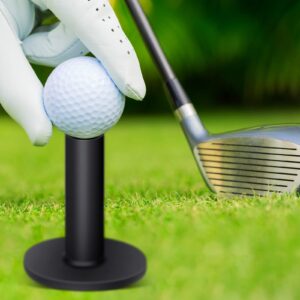 23 Pieces Rubber Golf Tees Set Golf Rubber Tees Holders for Driving Range Mats Value Tee Holder for Golf Hitting Mats and Indoor Outdoor Training Mixed Size 1.5 2.3 2.7 3.1 3.5 Inch (Black)