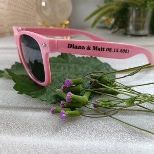 Personalized Bulk Destination Wedding Party Sunglasses Favor Gifts Bridal Supplies,Bachelor Party Sunglasses Gifts Sets,Custom Engraved Groomsman Bridesmaid Team Sunglasses Gifts (20PC, Mixed)