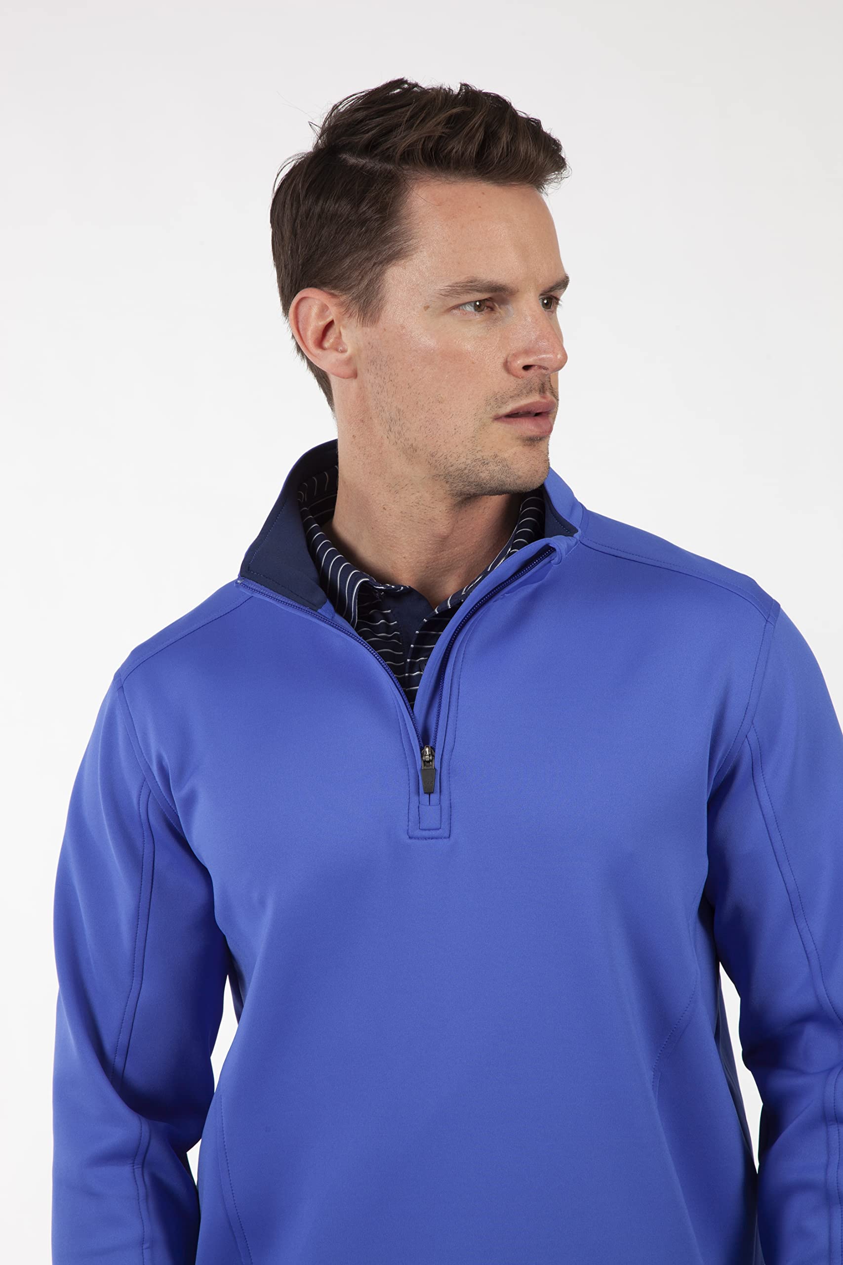 Bobby Jones Performance RTJ Quarter-Zip Pullover (Medium, Marina Blue)