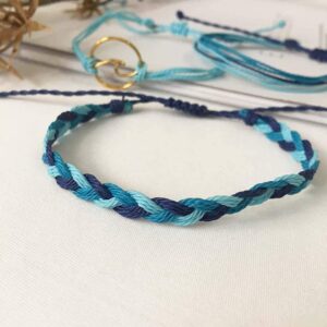 U-M 3Pcs Women Summer Beach Sea Wave Strand Bracelet Adjustable Bangle Jewelry Creative Gift Useful & Deft