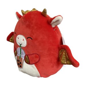 Squishmallows Official Kellytoy Soft Plush (8 Inch, Baiden The Red Dragon)