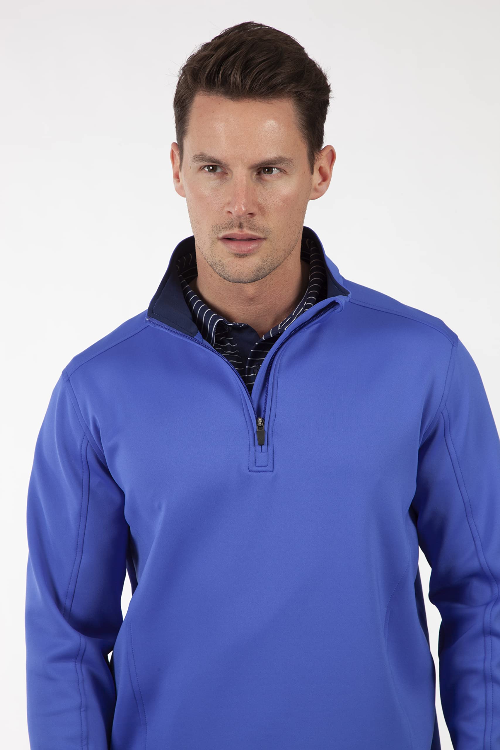 Bobby Jones Performance RTJ Quarter-Zip Pullover (Medium, Marina Blue)