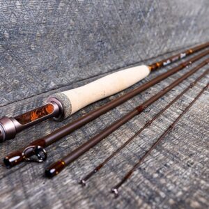 Moonshine Rod Co. Fly Fishing Rod with Carrying Case and Extra Rod Tip Section Medium Action, The Drifter II, 5wt 9'