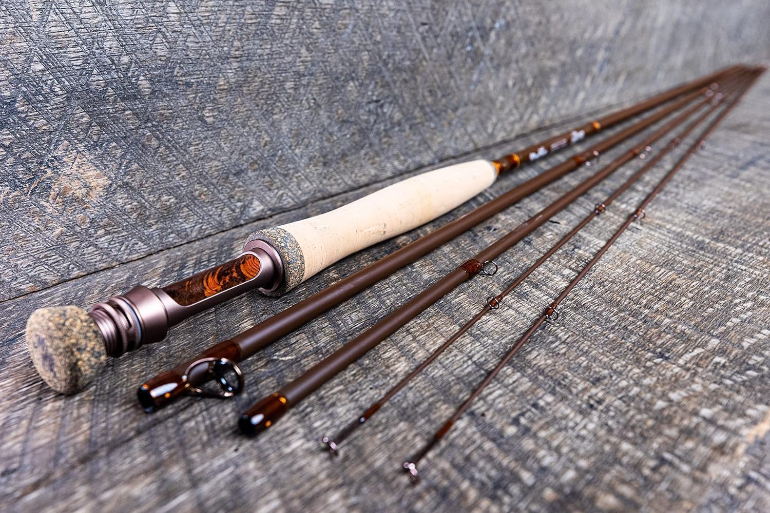 Moonshine Rod Co. Fly Fishing Rod with Carrying Case and Extra Rod Tip Section Medium Action, The Drifter II, 5wt 9'