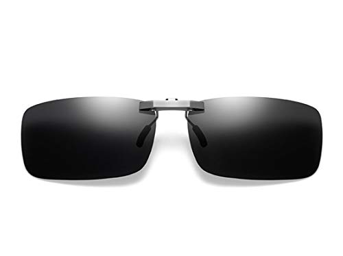 Polarized Clip On Sunglasses for Men Women Clips for Glasses Non-Flip Up for Outdoor/Driving