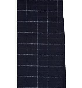 Vince Mens Double Face Cashmere Blend Creekside Plaid Scarf,Coastal,OS