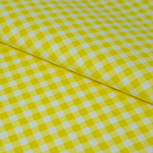 Singer Fabrics, 100% Cotton, Yellow Plaid, Cut by The Yard