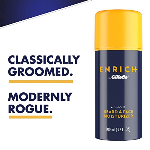 Gillette Enrich Beard & Face Moisturizer for Men - 3.3 fl oz