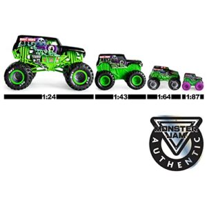 Monster Jam, Official Megalodon Monster Truck, Die-Cast Vehicle, Max Contrast Series, 1:64 Scale, Kids Toys for Boys Ages 3 and up