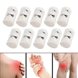 10pcs Elastic Bandage Wrap, Elastic Bandage for Sports Wrist and Ankle Wrap Tape Non-Woven Bandage Adherent Cohesive Wrap Bandages Portable Sports Injury Sprain Recovery Compression Bandage 3 Inch