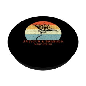 Antigua & Barbuda, West Indies Tribal Manta Ray Vacation PopSockets Swappable PopGrip